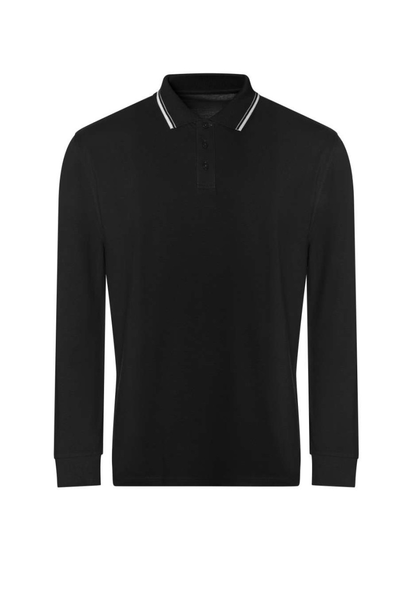 LONG SLEEVE TIPPED 100 POLO