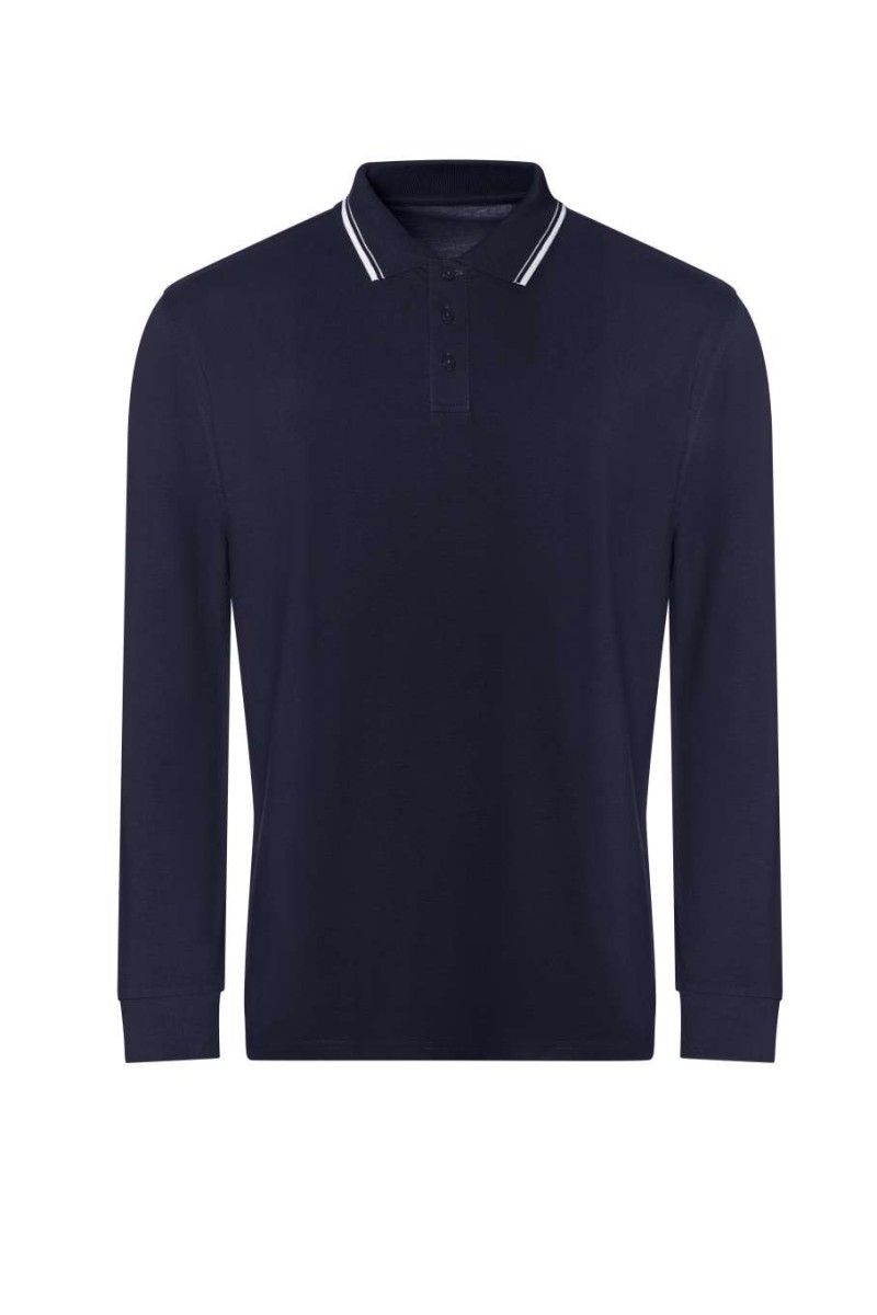 LONG SLEEVE TIPPED 100 POLO