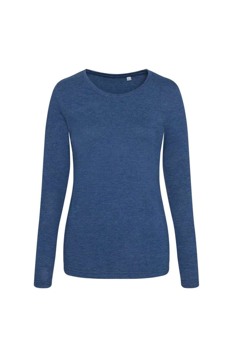 Tricou tri-blend cu mânecă lungă pentru femei - Just Ts