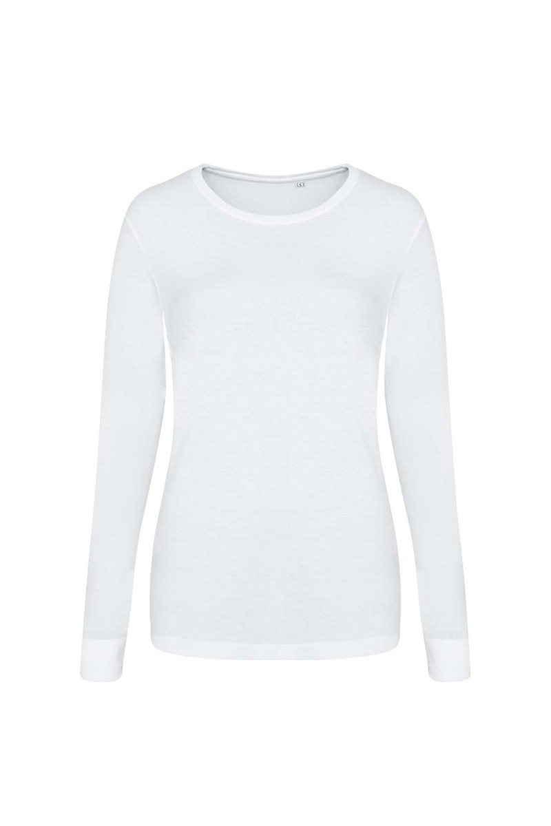 Tricou tri-blend cu mânecă lungă pentru femei - Just Ts