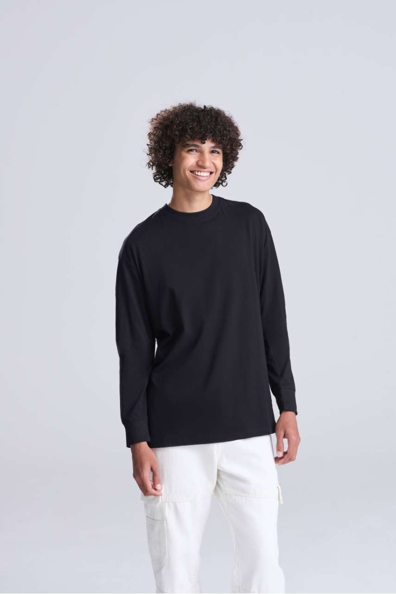 Tricou cu mânecă lungă OVERSIZE 100 - Just Ts