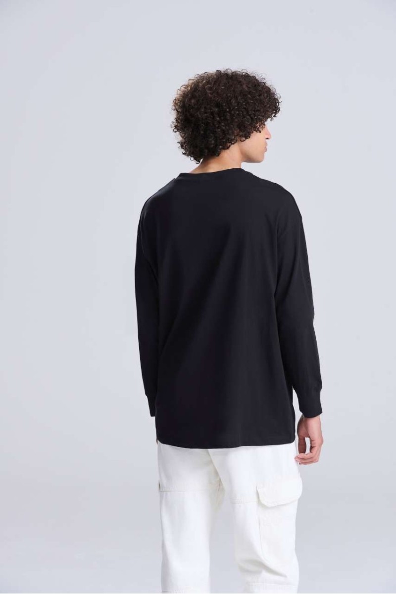 Tricou cu mânecă lungă OVERSIZE 100 - Just Ts