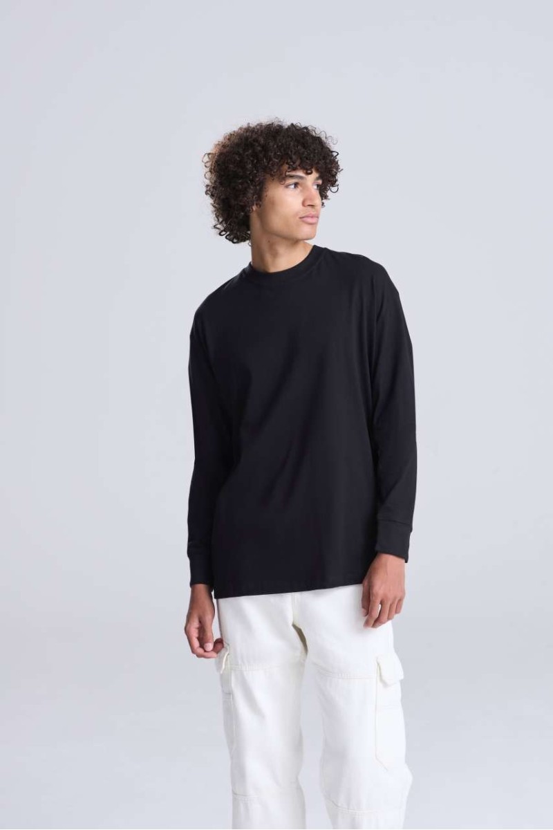 Tricou cu mânecă lungă OVERSIZE 100 - Just Ts