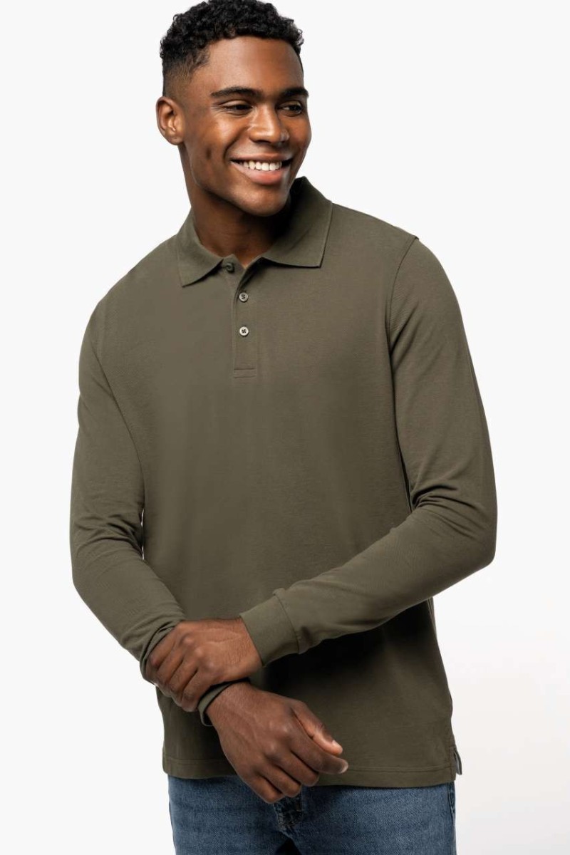 MEN'S LONG-SLEEVED POLO SHIRT