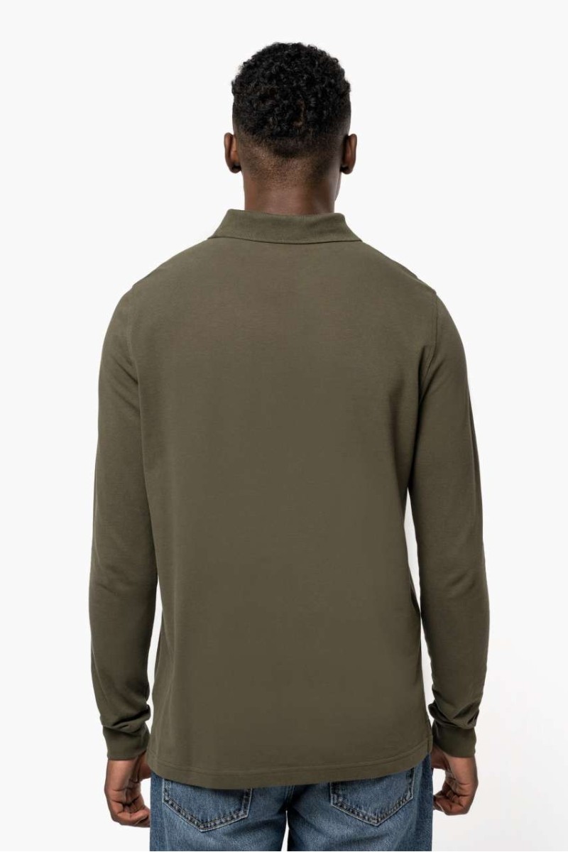 Tricou polo cu mâneci lungi pentru bărbați