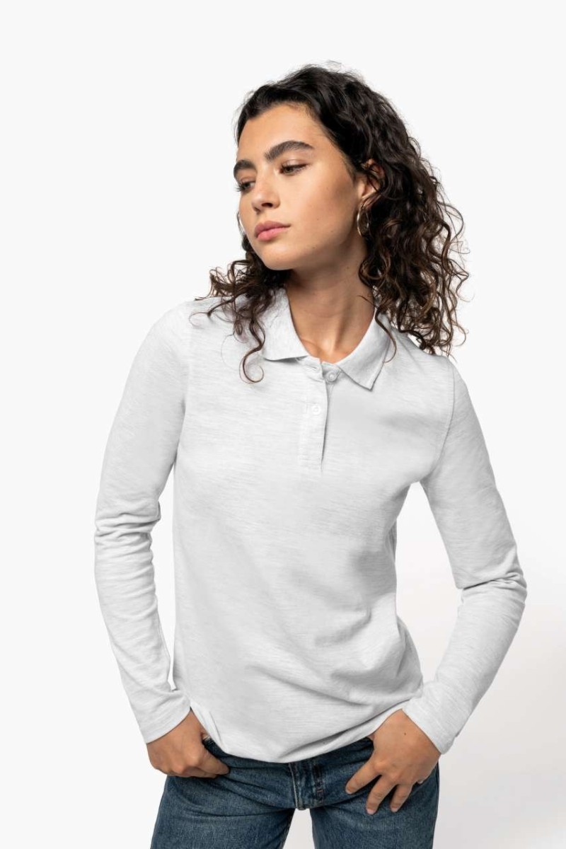 LADIES' LONG-SLEEVED POLO SHIRT