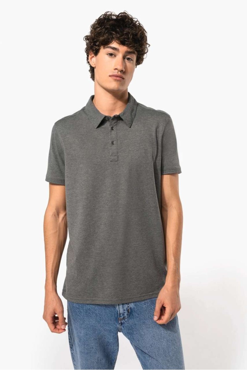 Tricou polo jersey cu mâneci scurte pentru bărbați