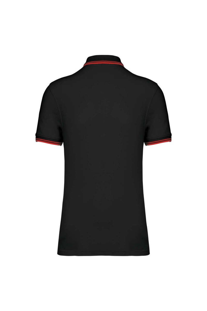 MEN'S SHORT-SLEEVED POLOSHIRT WITH CONTRASTING PIPING