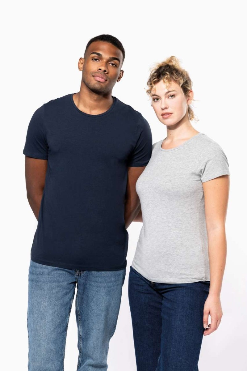 Tricou cu gât rotund mânecă scurtă pentru femei