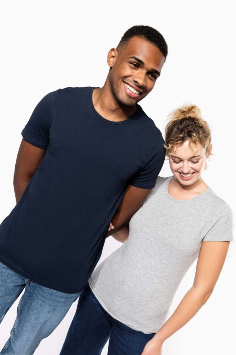 Tricou cu gât rotund mânecă scurtă pentru femei