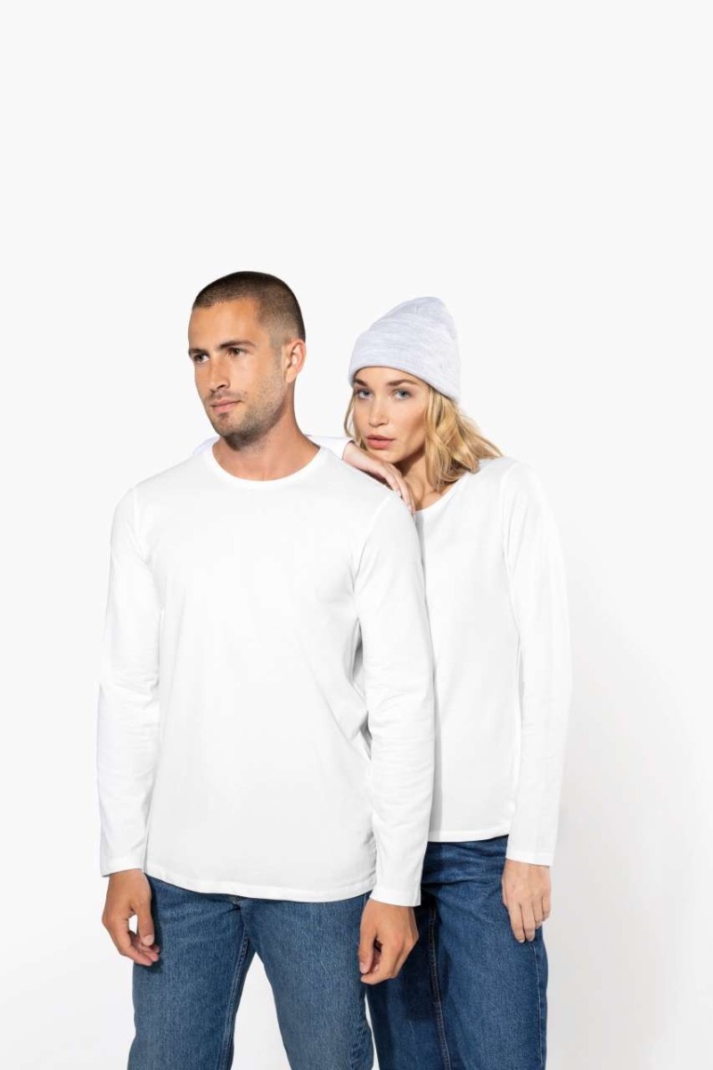 Tricou cu gât rotund mânecă lungă pentru bărbați