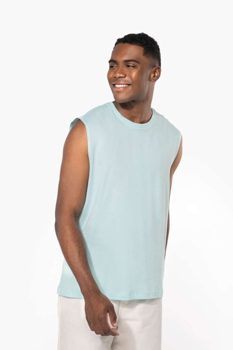 ECO-FRIENDLY MEN SLEEVELESS T-SHIRT
