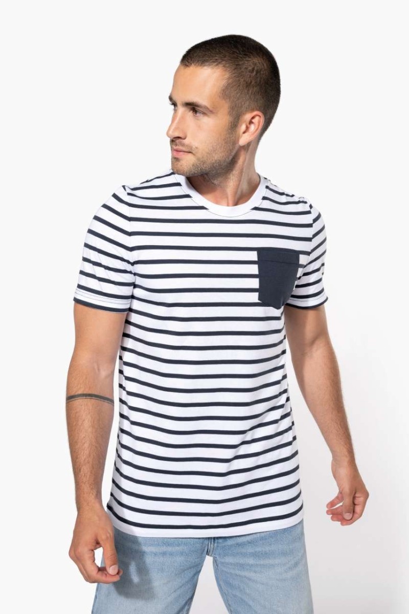 Striped White/Red