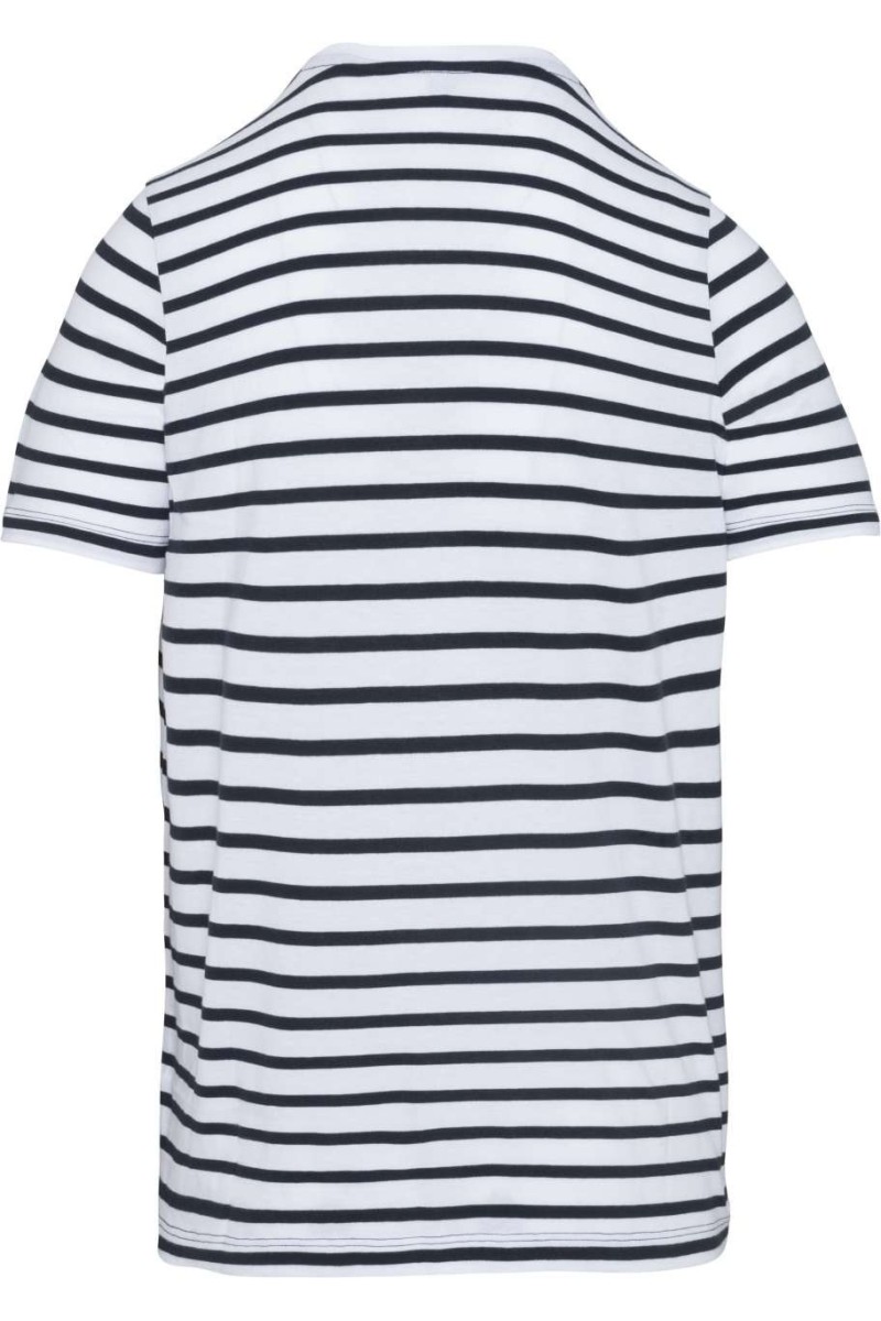 Striped White/Navy