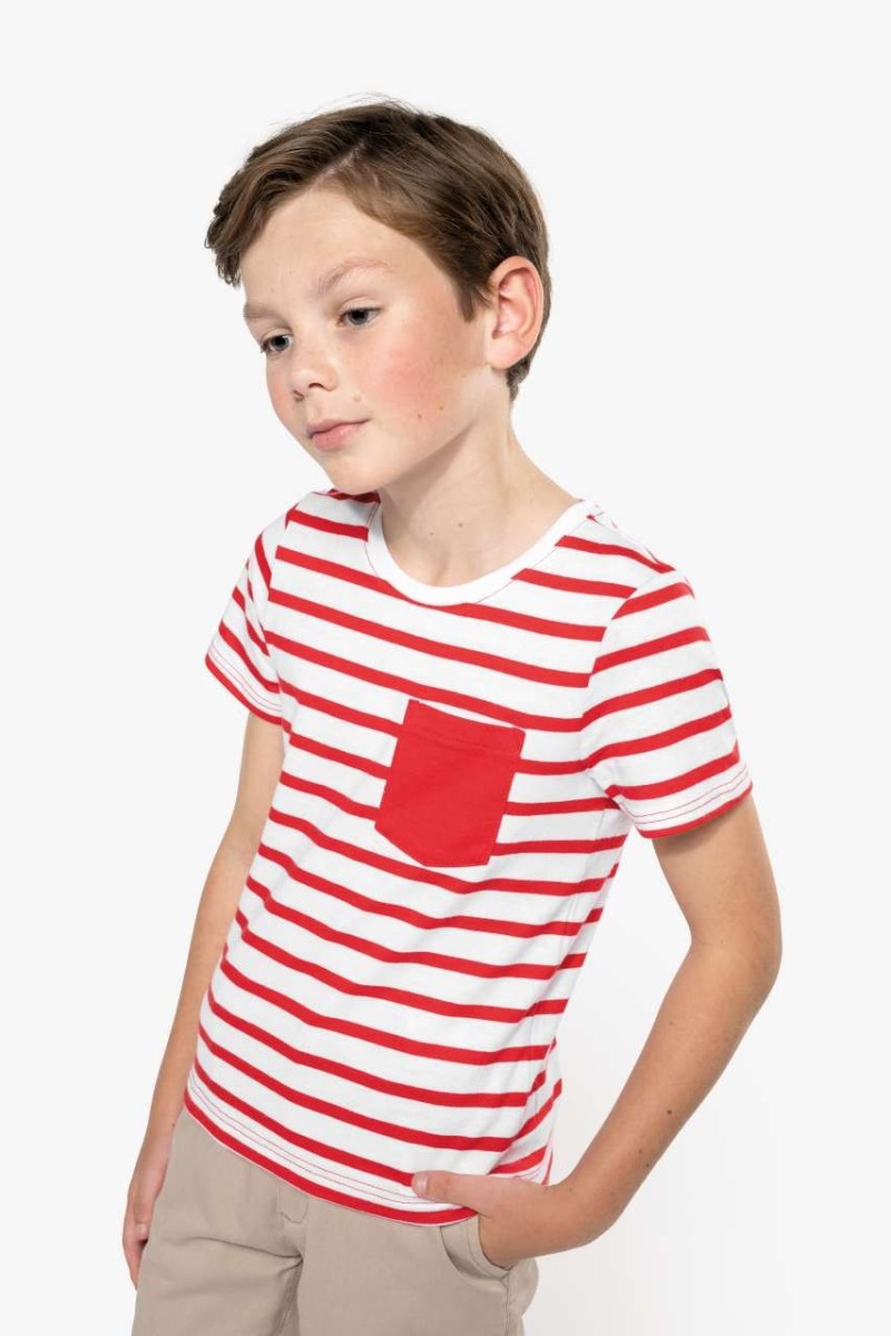 Striped White/Red