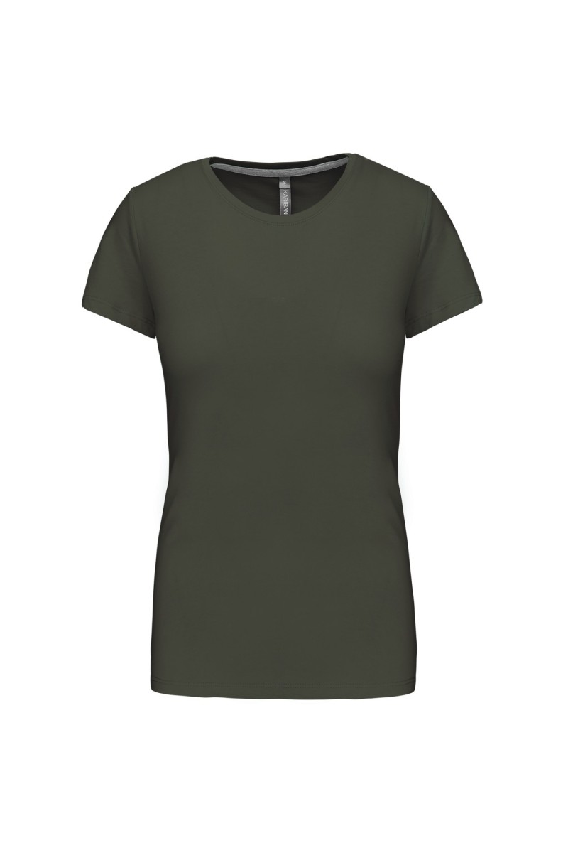 Tricou cu mânecă scurtă și gât rotund pentru femei