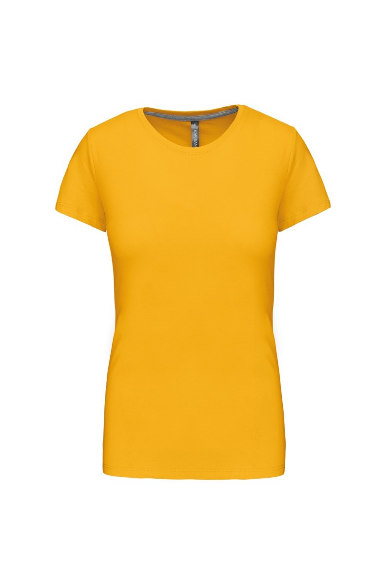 Tricou cu mânecă scurtă și gât rotund pentru femei