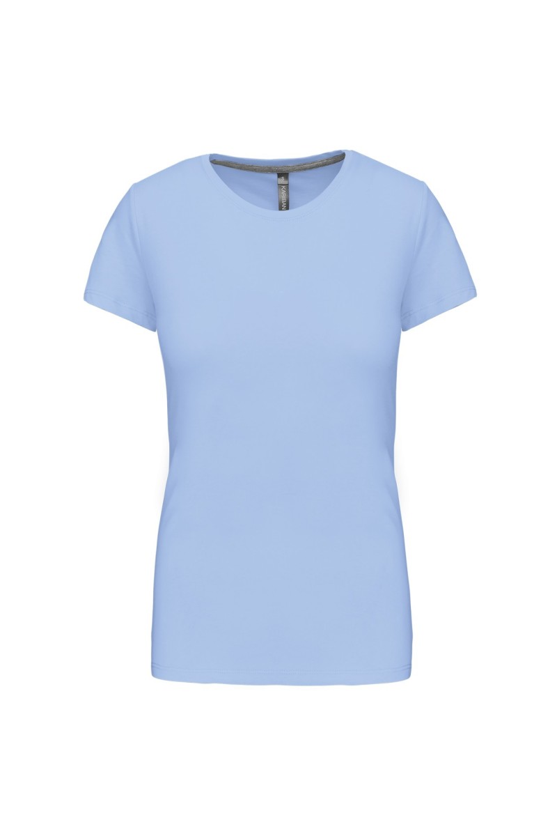 Tricou cu mânecă scurtă și gât rotund pentru femei
