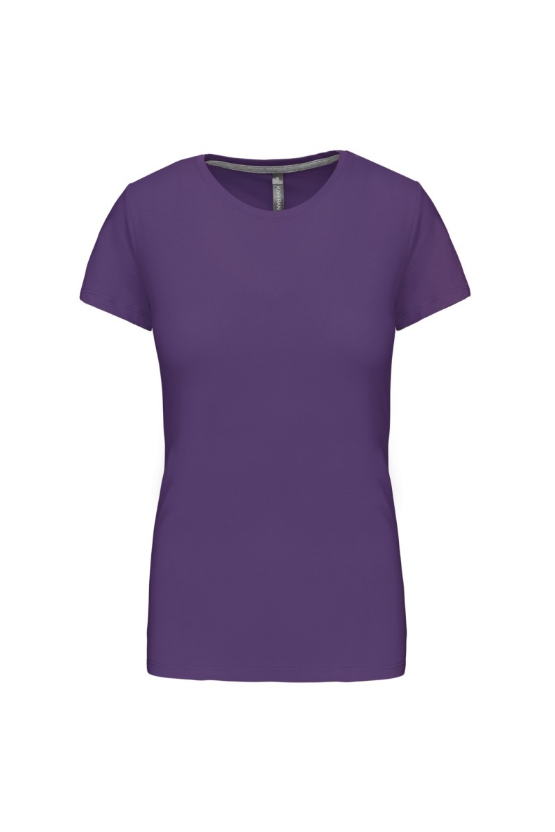 Tricou cu mânecă scurtă și gât rotund pentru femei