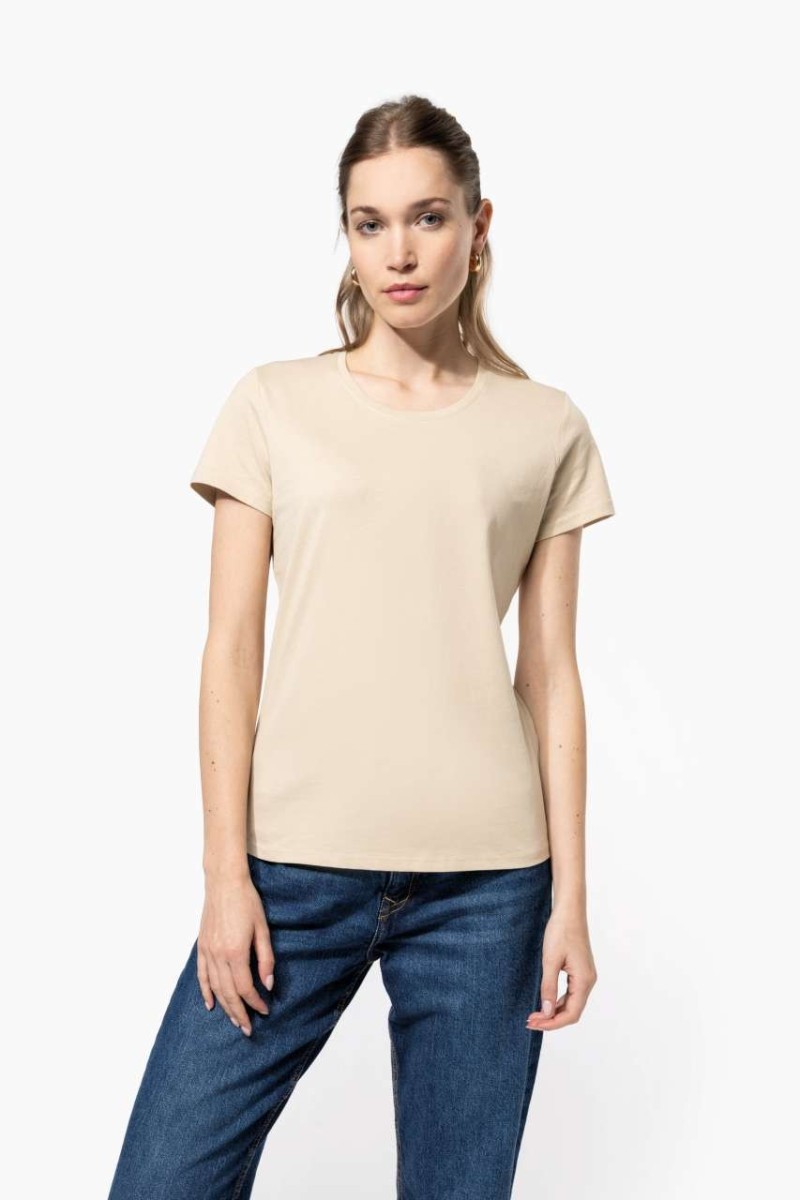 Tricou cu mânecă scurtă și gât rotund pentru femei