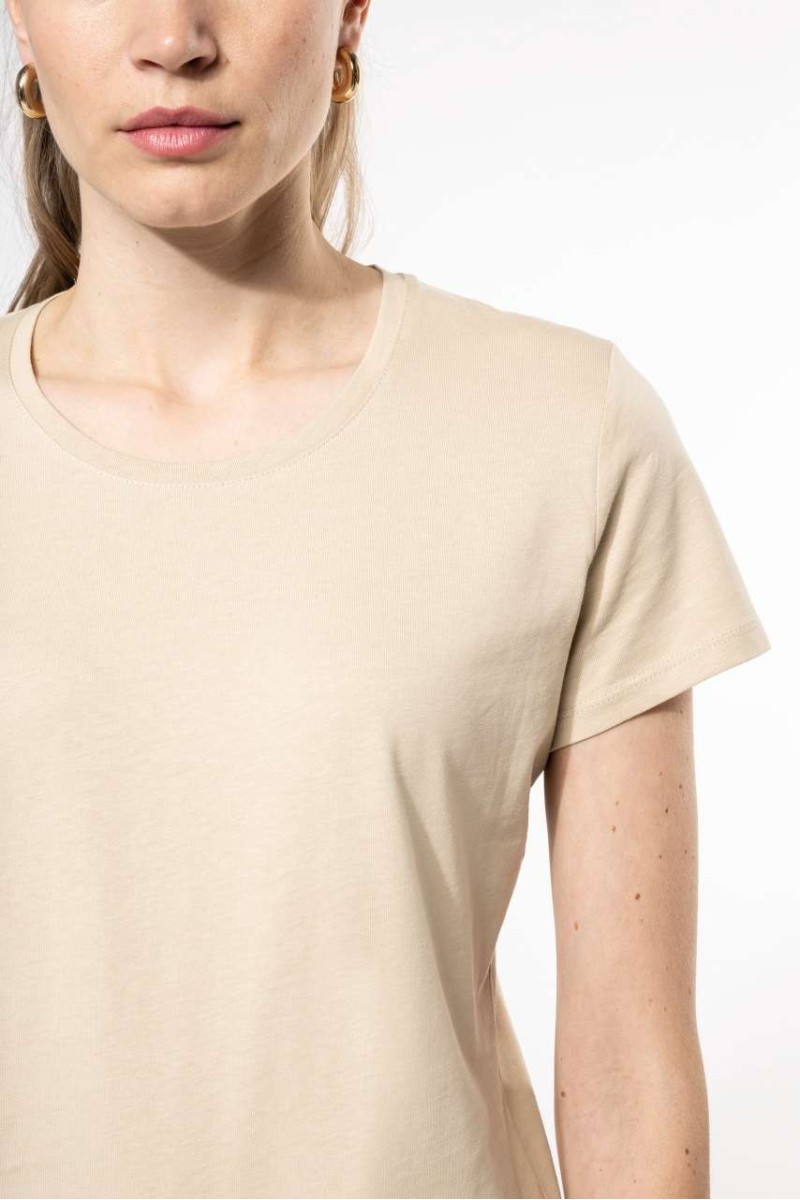 Tricou cu mânecă scurtă și gât rotund pentru femei