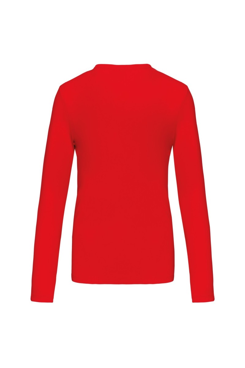 LADIES' LONG-SLEEVED CREW NECK T-SHIRT