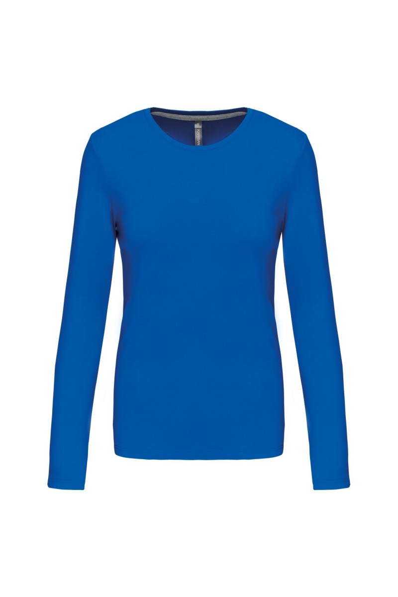LADIES' LONG-SLEEVED CREW NECK T-SHIRT