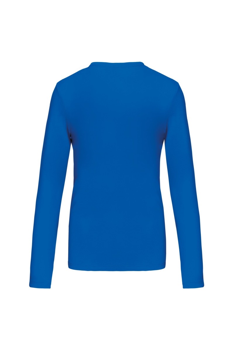 Tricou cu mânecă lungă și gât rotund pentru femei