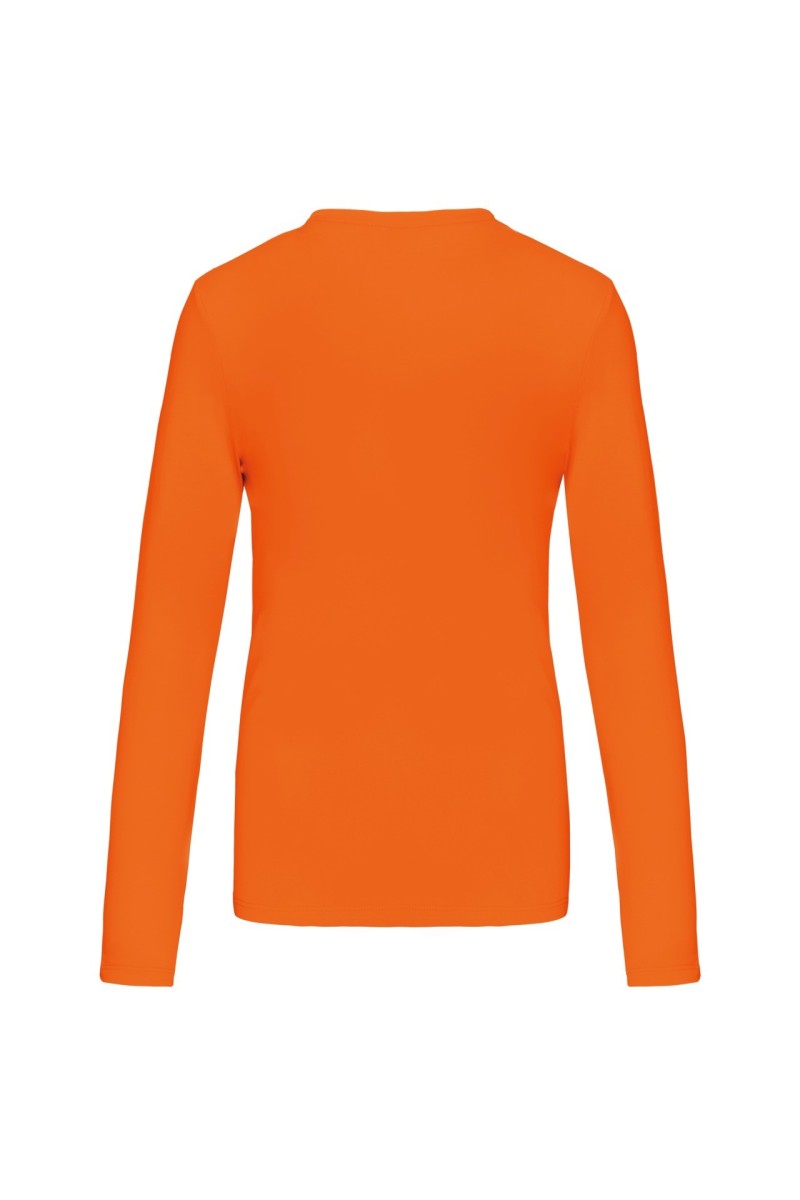LADIES' LONG-SLEEVED CREW NECK T-SHIRT