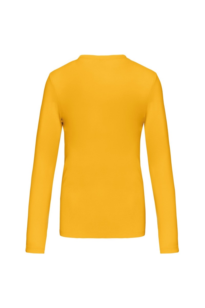 LADIES' LONG-SLEEVED CREW NECK T-SHIRT