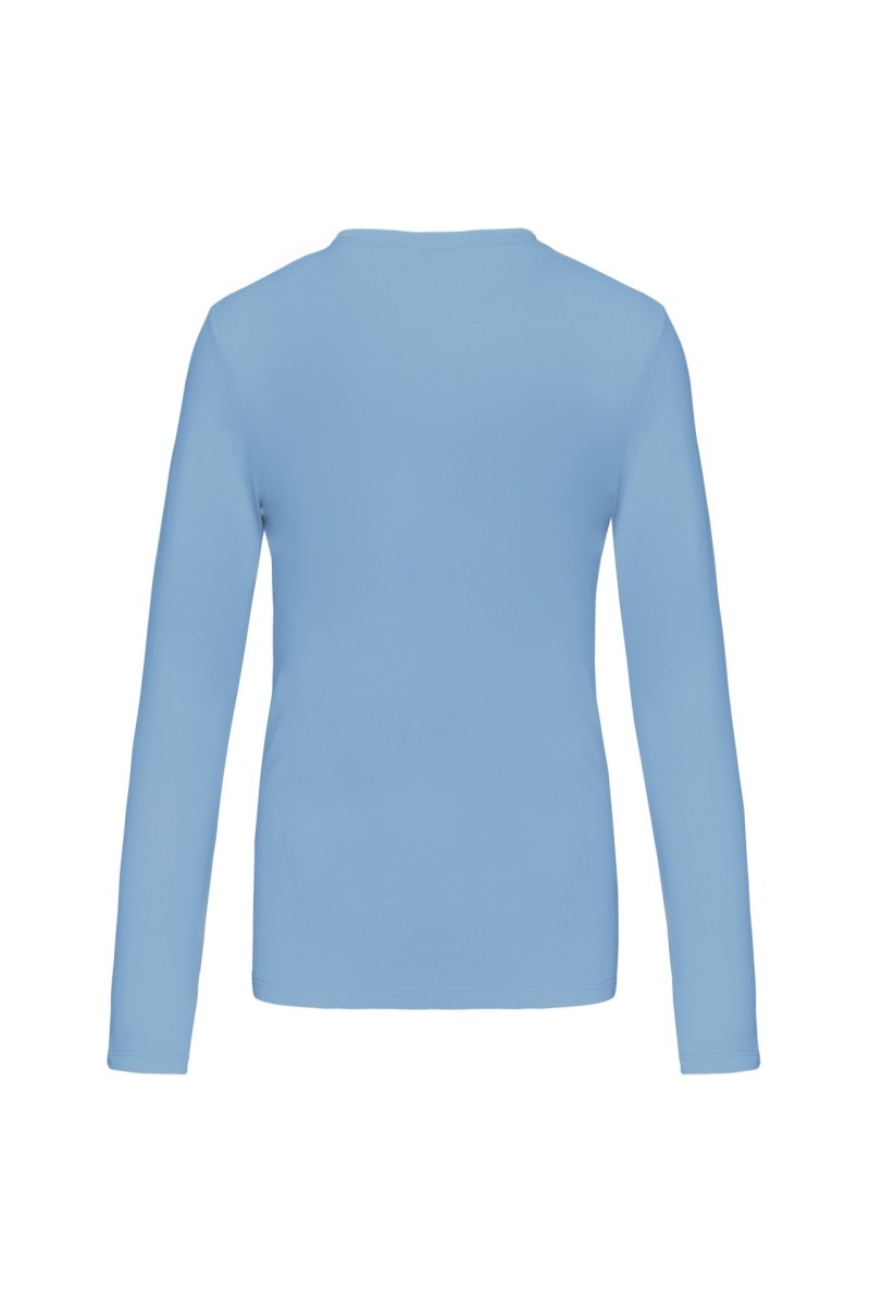 LADIES' LONG-SLEEVED CREW NECK T-SHIRT