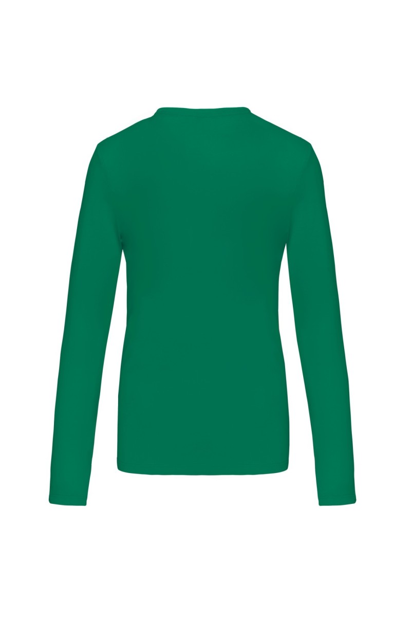 Tricou cu mânecă lungă și gât rotund pentru femei