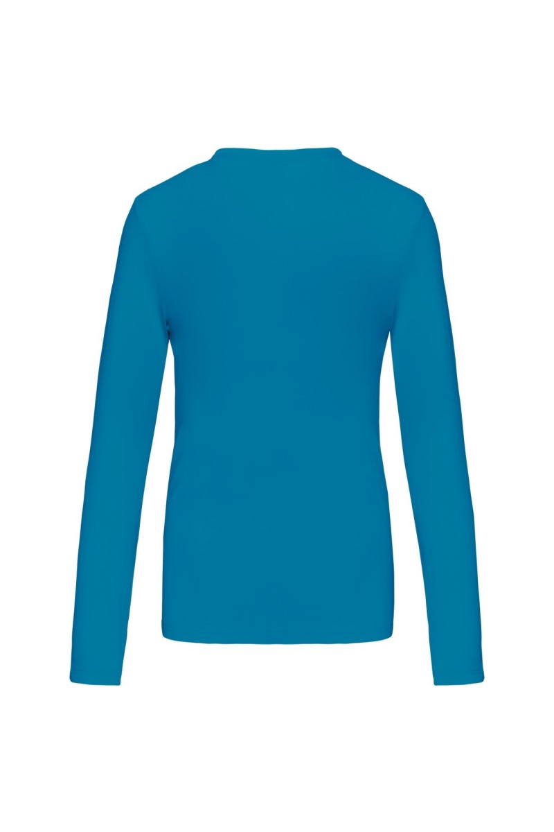 Tricou cu mânecă lungă și gât rotund pentru femei