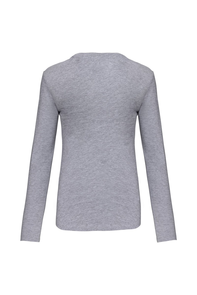 LADIES' LONG-SLEEVED CREW NECK T-SHIRT
