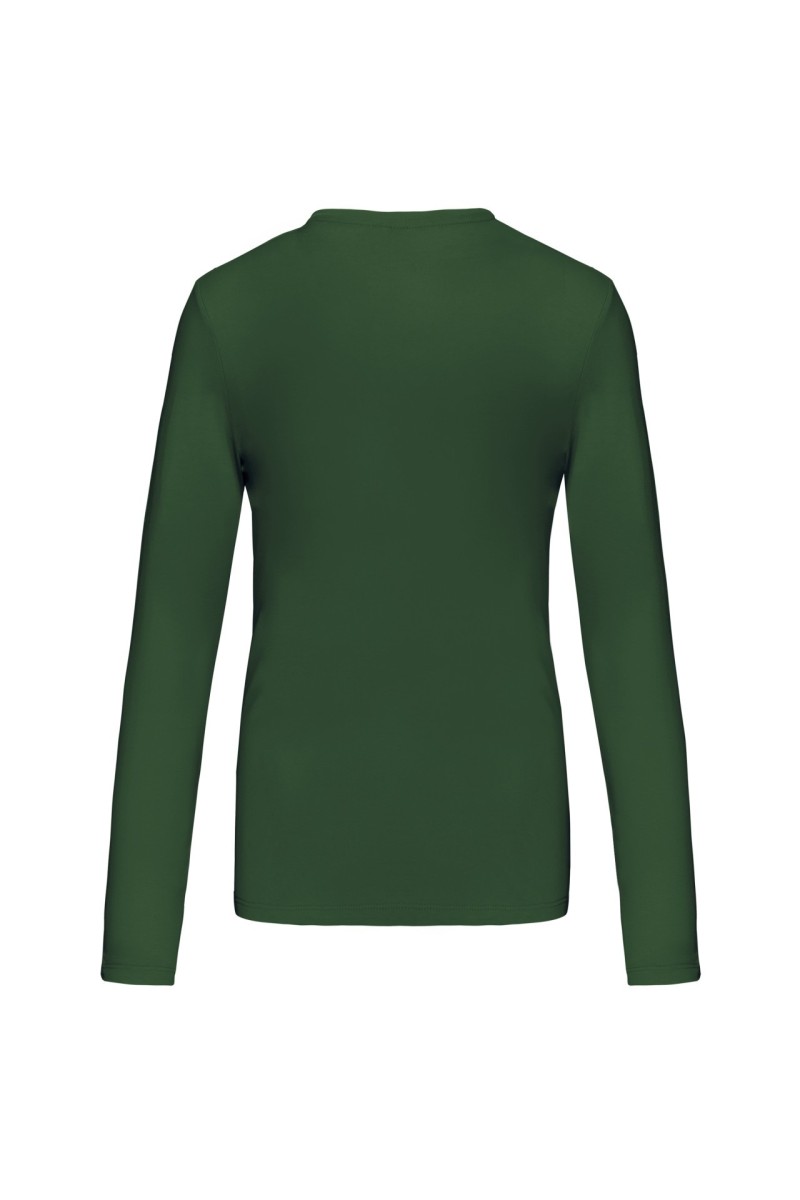 LADIES' LONG-SLEEVED CREW NECK T-SHIRT