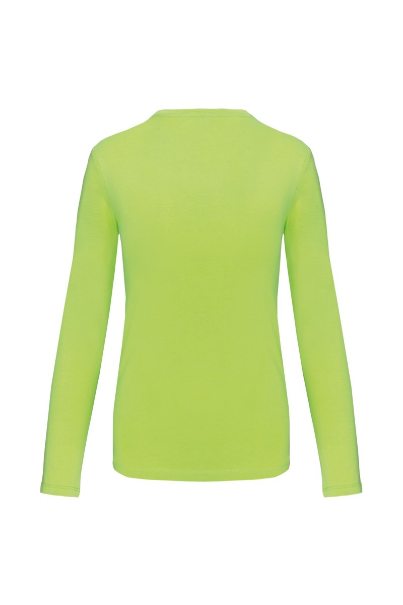 Tricou cu mânecă lungă și gât rotund pentru femei