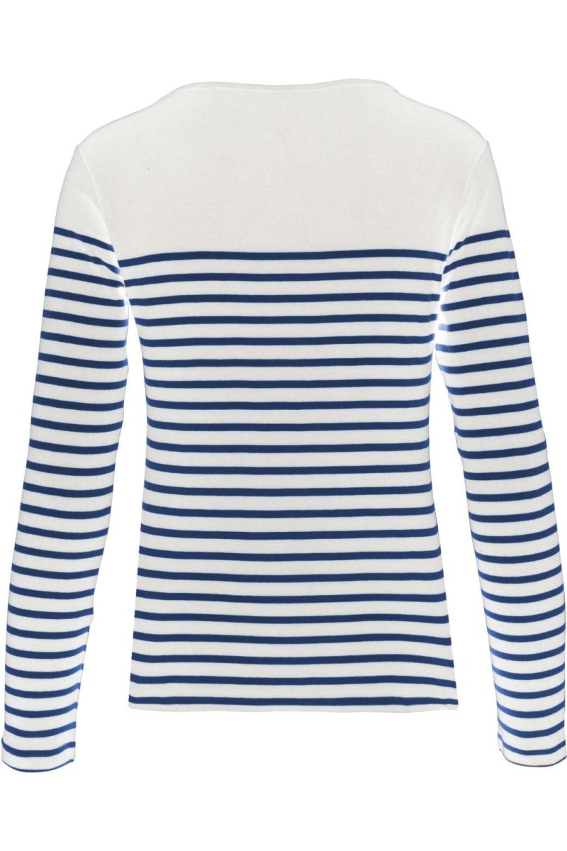 Striped White/Navy
