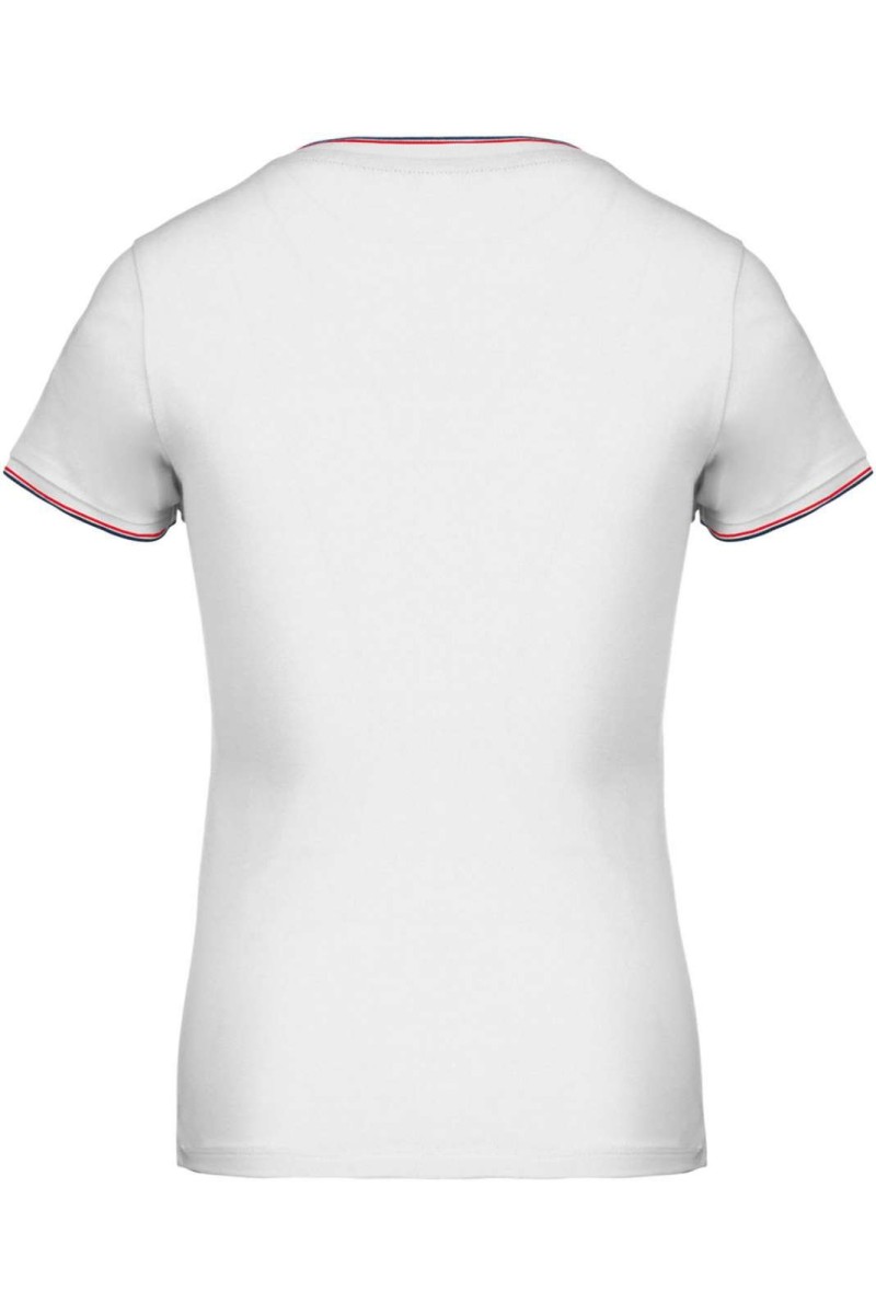 Tricou pique cu decolteu în V pentru femei