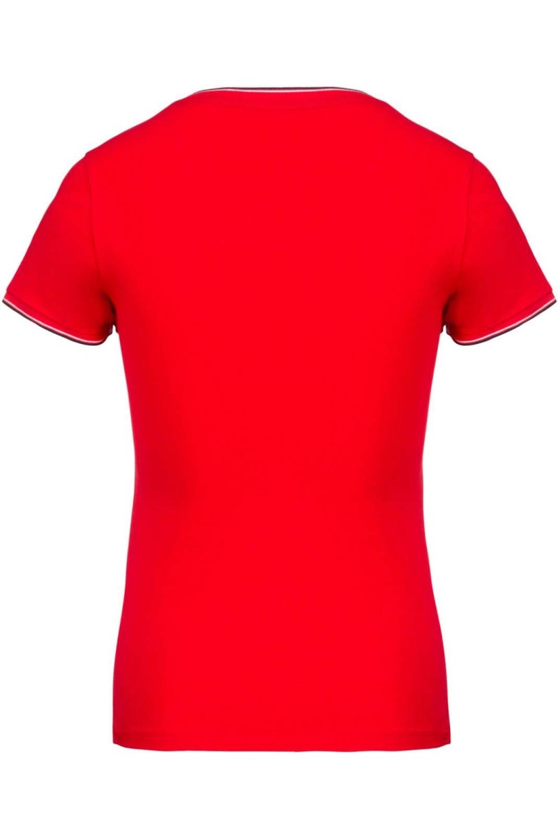 Tricou pique cu decolteu în V pentru femei