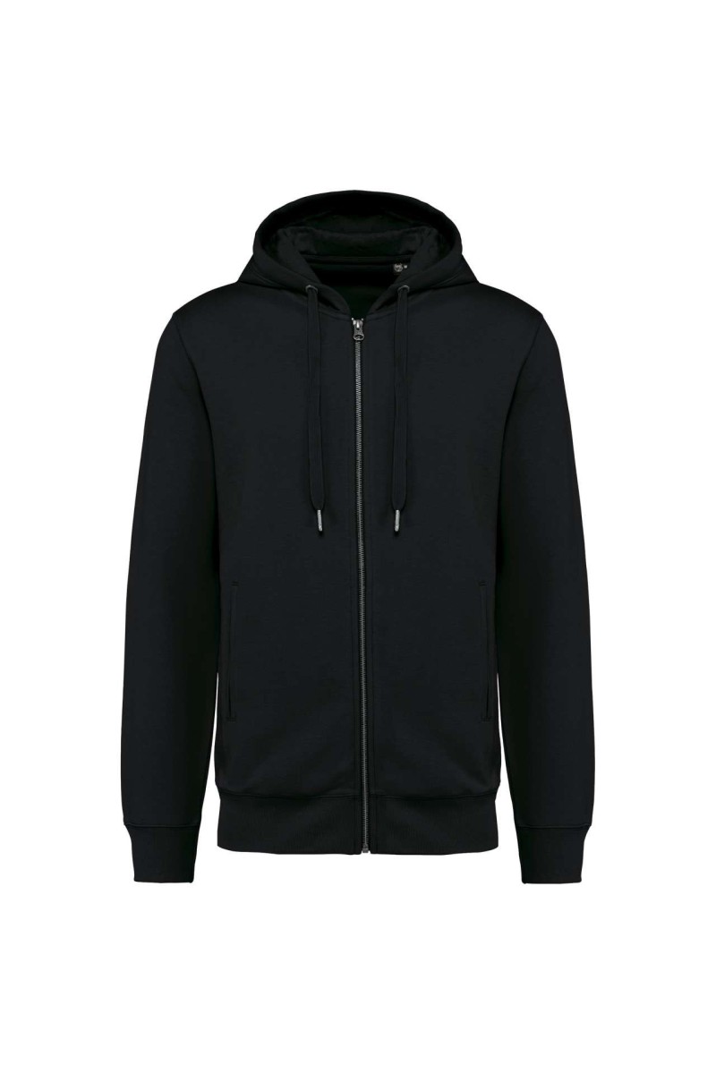 UNISEX ECO-FRIENDLY FRENCH TERRY ZIPPED HOODED SWEATSHIRT