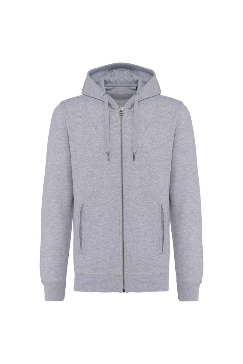 UNISEX ECO-FRIENDLY FRENCH TERRY ZIPPED HOODED SWEATSHIRT