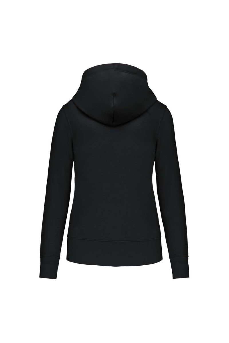 LADIES' ECO-FRIENDLY ZIPPED HOODED SWEATSHIRT