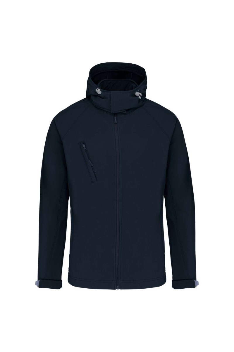 Jachetă softshell pentru bărbați cu glugă detașabilă