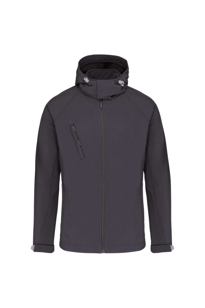 Jachetă softshell pentru bărbați cu glugă detașabilă