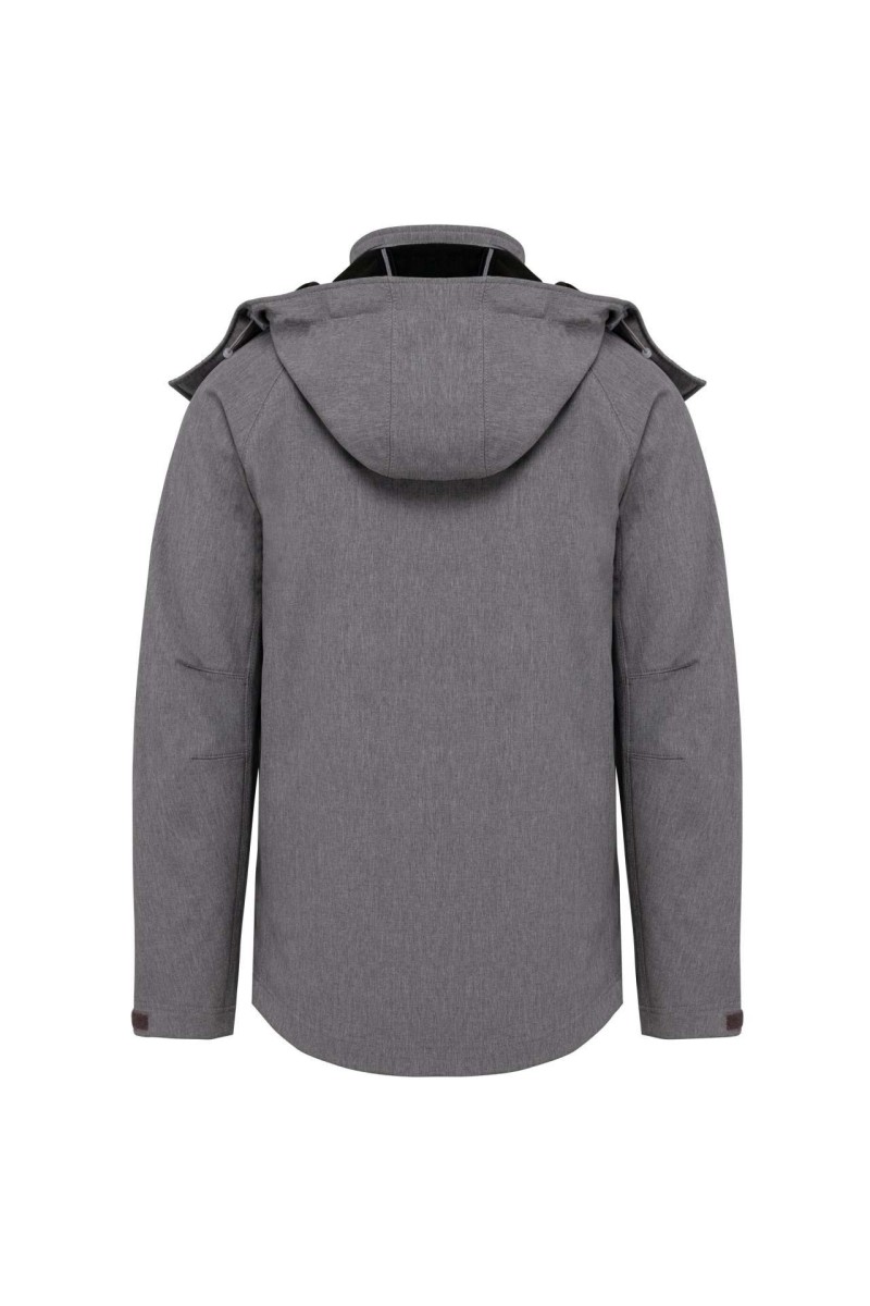 Jachetă softshell pentru bărbați cu glugă detașabilă
