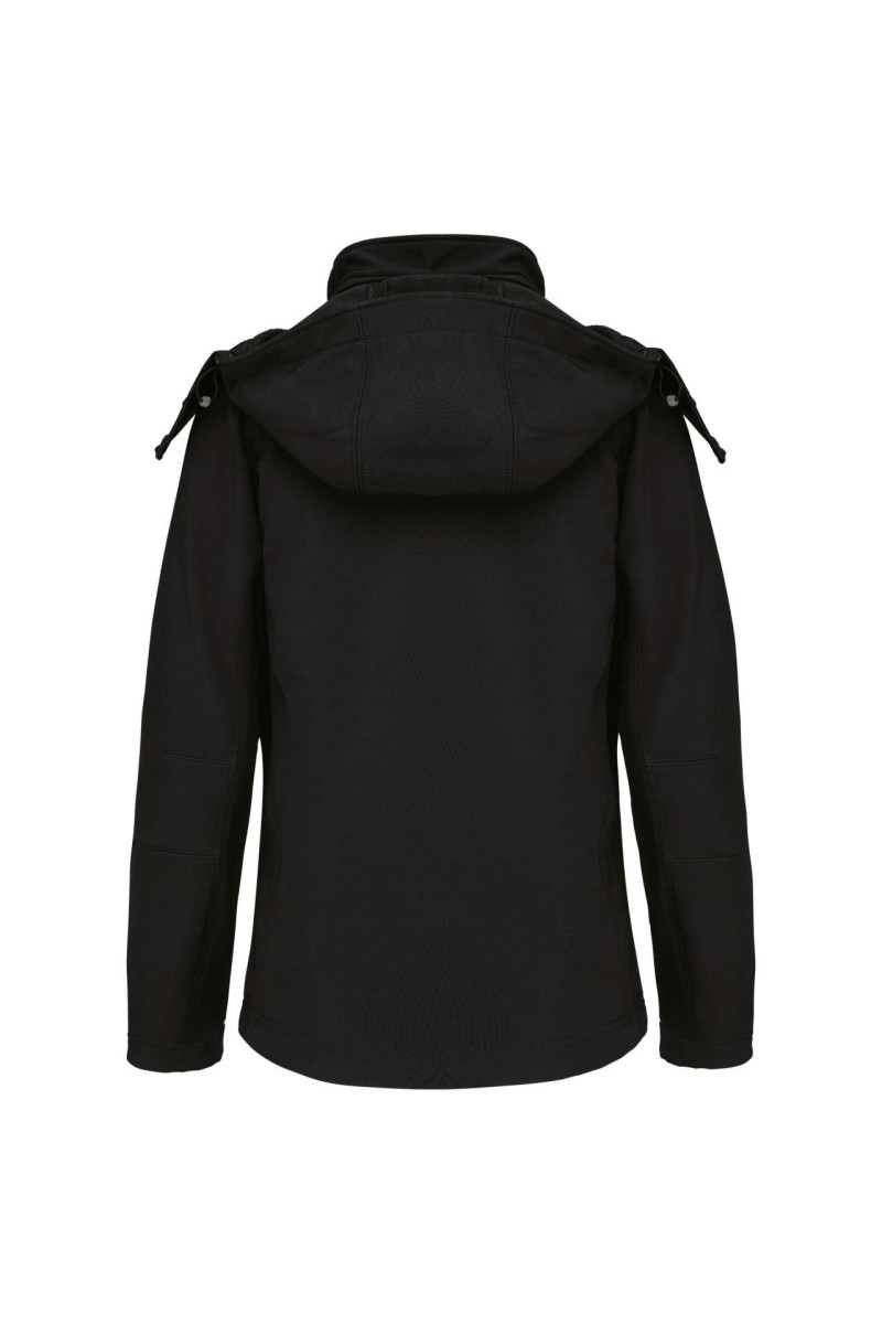 Jachetă softshell pentru femei cu glugă detașabilă