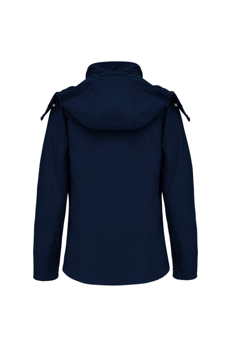 Jachetă softshell pentru femei cu glugă detașabilă