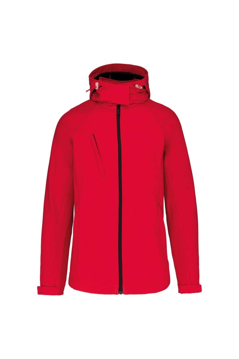 LADIES' DETACHABLE HOODED SOFTSHELL JACKET