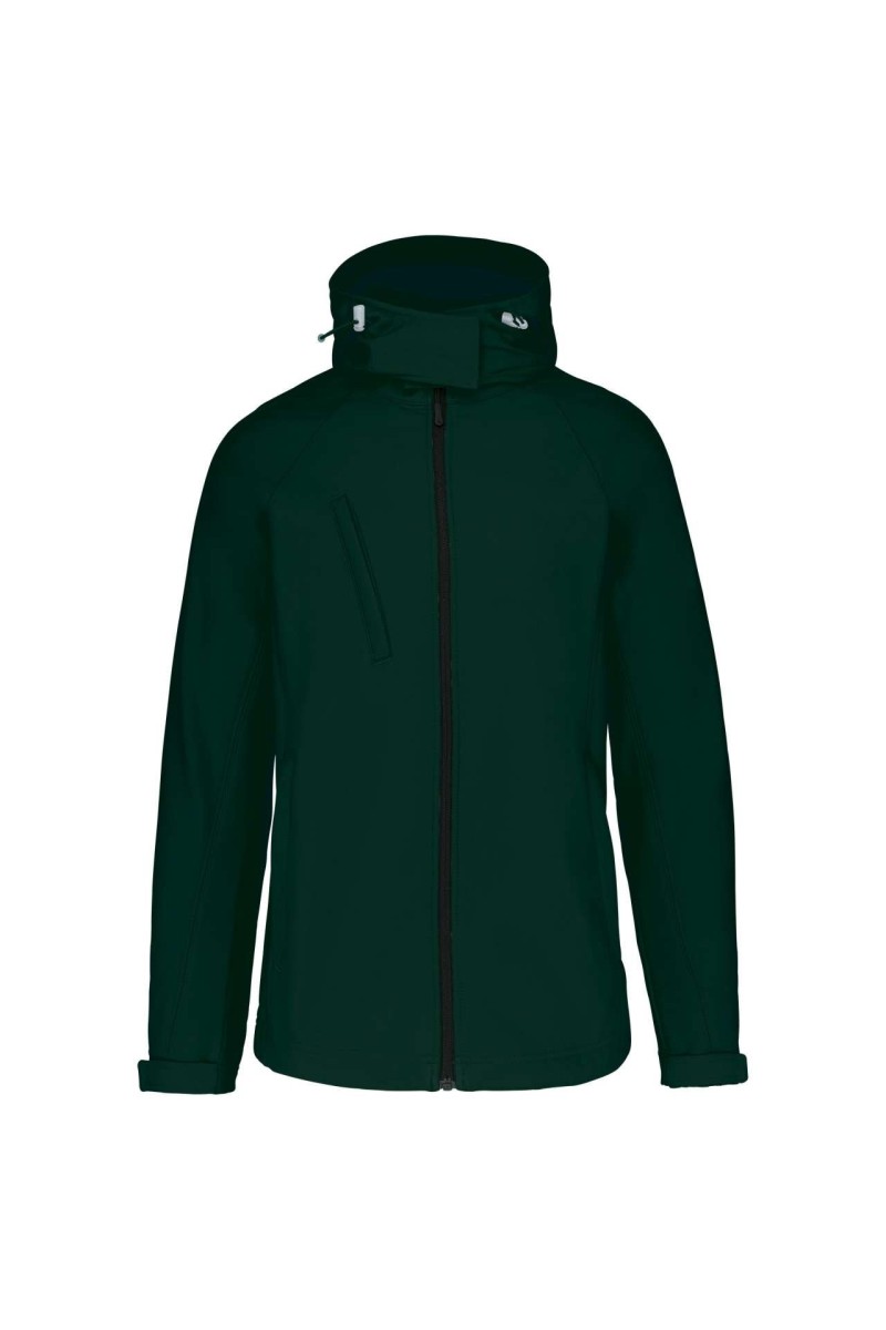 Jachetă softshell pentru femei cu glugă detașabilă