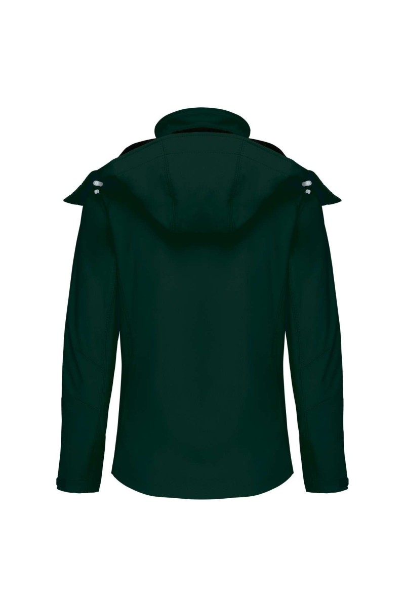 Jachetă softshell pentru femei cu glugă detașabilă